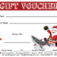 gift voucher personalized for a diving centre for Christmas